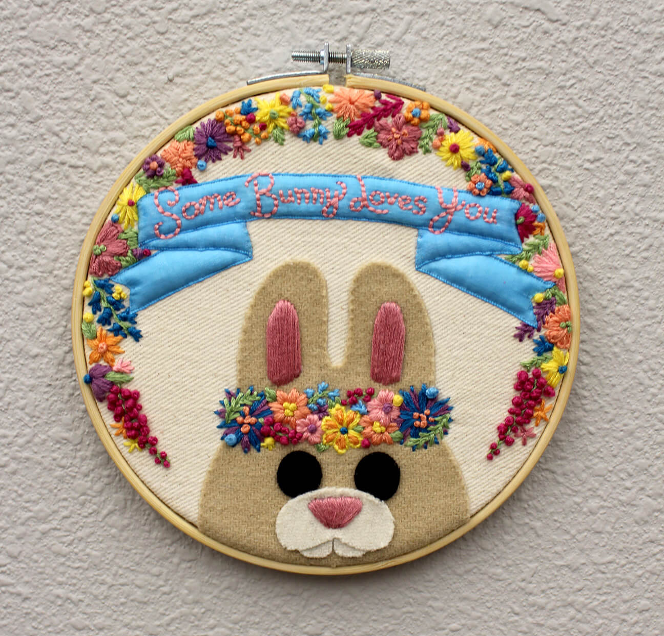 Embroidered bunny